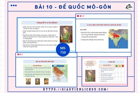 Lịch sử 7_Bài 10_Vương triều Mô-gôn (MS_710)