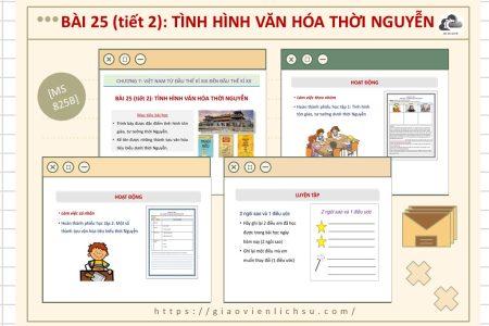 Lịch sử 8_Bài 25_Tiết 2_Tình hình Văn hóa dưới thời Nguyễn (nừa đầu thế kỉ XIX) (MS 825B)